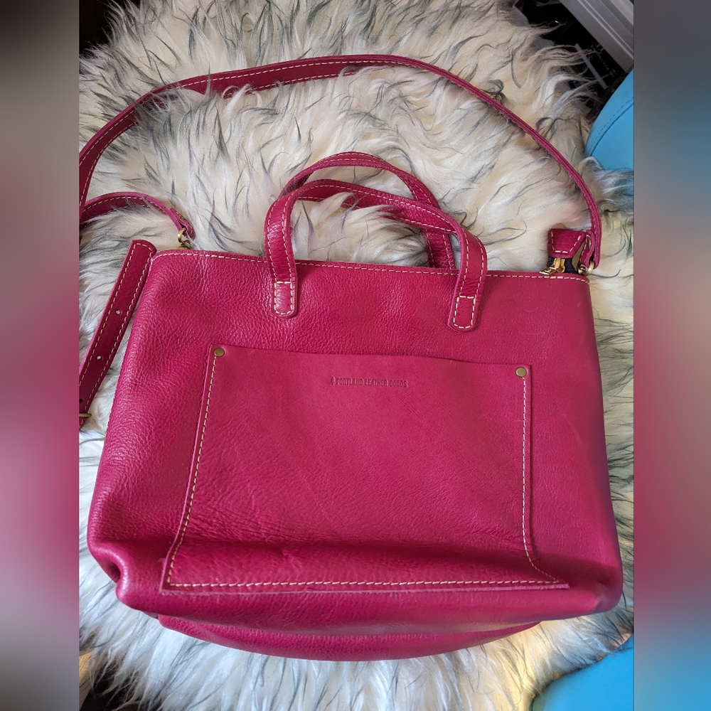 Portland Leather Goods Hibiscus Medium Crossbody Tote 🌺 🦄